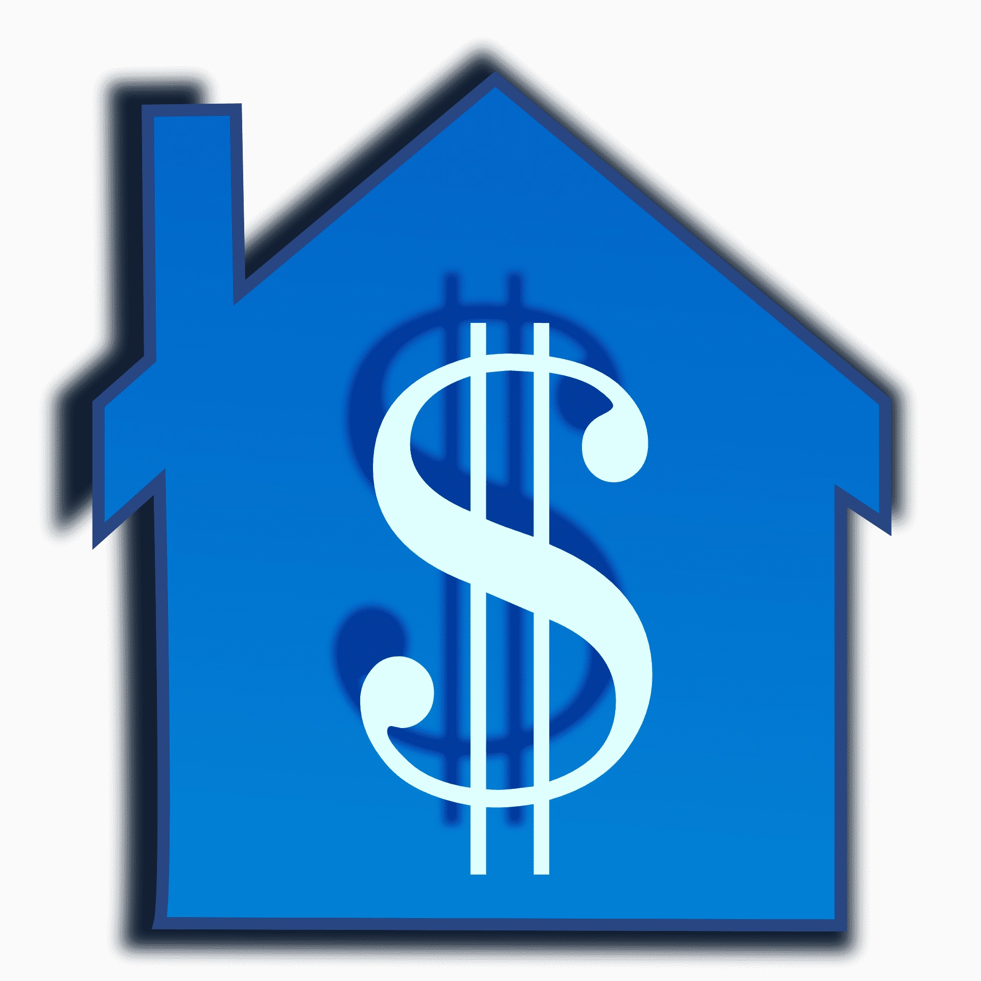 Picture of a house with a dollar sign over it