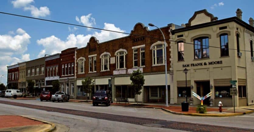 Photo of old downtown Decatur, AL