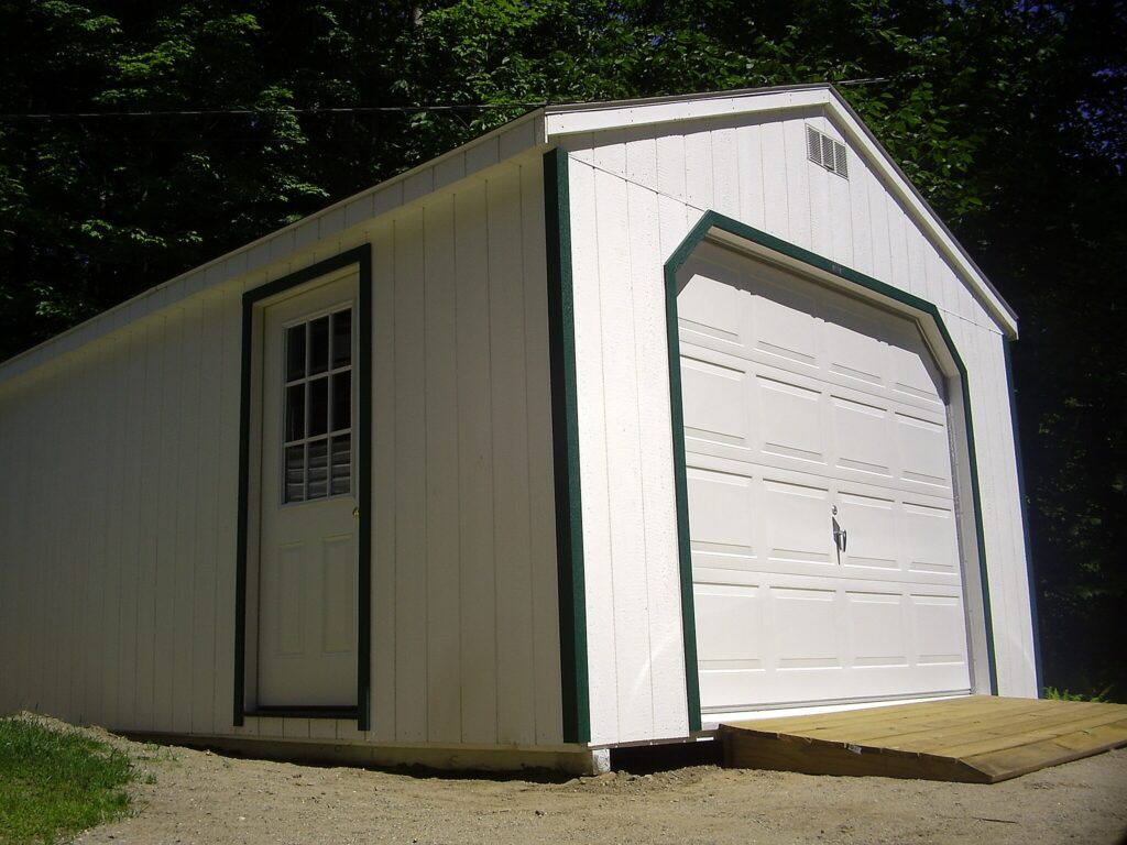 Photo of a detached garage