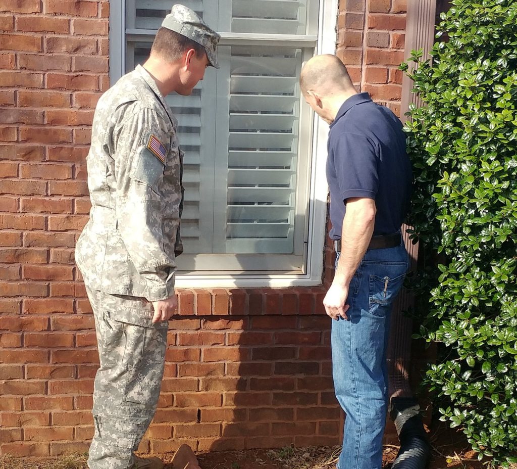 Inspecting a home for active military servicemember