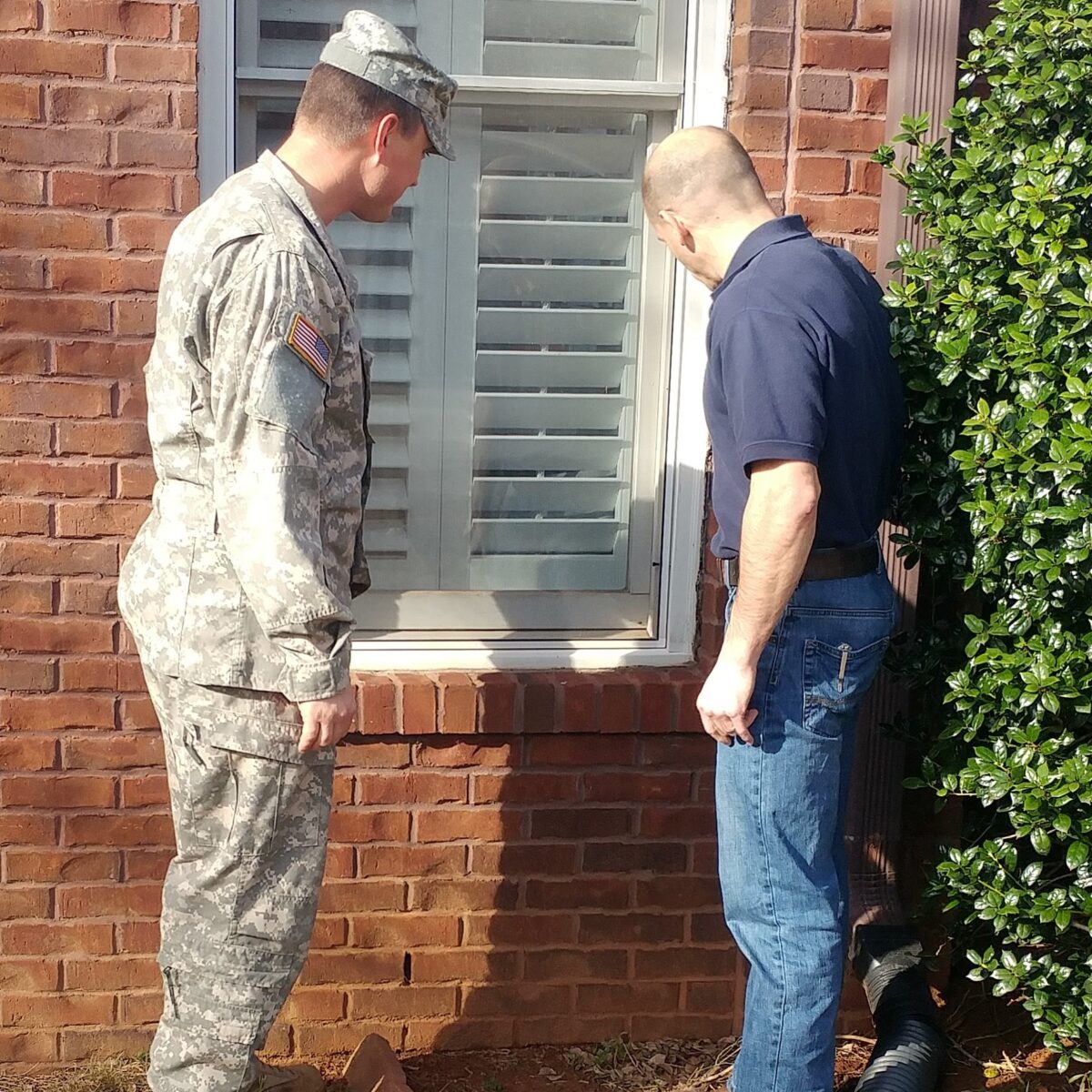 Inspecting a home for active military servicemember