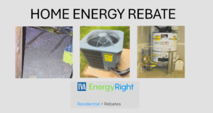 Image showing the TVA Energy Right Rebate logo and energy-related items